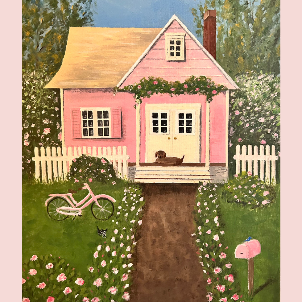 Pink Houses Postcard