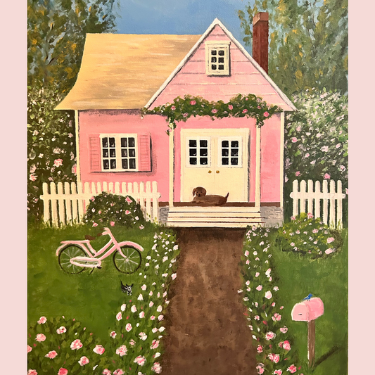Pink Houses Postcard
